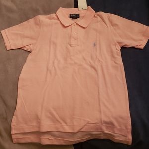 NWT boys pink polo